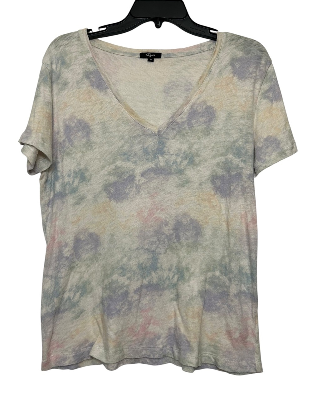 Rails The Cara V Neck Rainbow Tie Dye Cotton T-Shirt